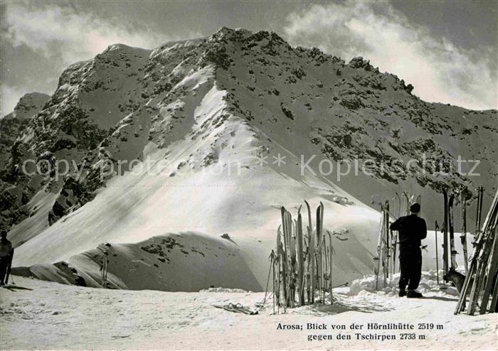 12735305 Arosa GR Hoernlihuette mit Tschirpen Arosa