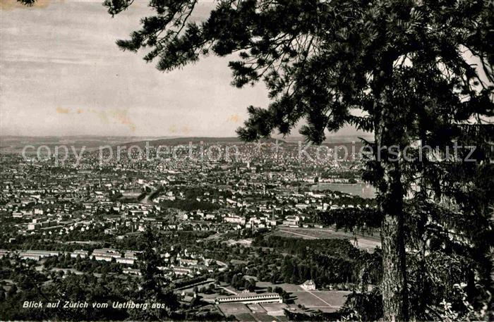 12737265 Zuerich ZH Blick vom Uetliberg Zuerich