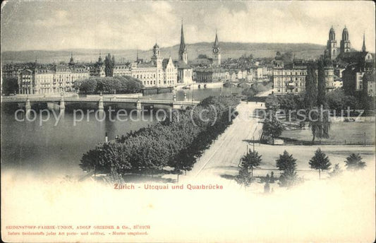 11426718 Zuerich Utoquai und Quaibruecke Zuerich