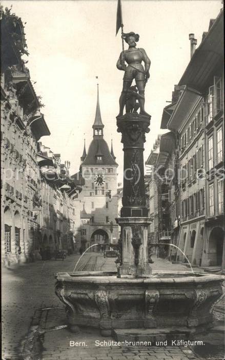 11426720 Bern BE Schuetzenbrunnen und Kaefigturm Bern