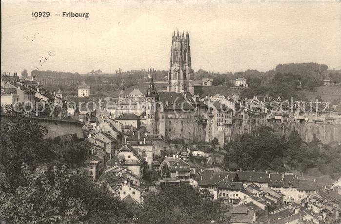 11426727 Fribourg FR Ortsansicht Kirche Fribourg