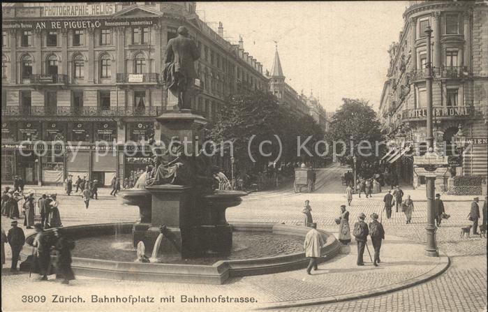 11426997 Zuerich Bahnhofplatz Bahnhofstrasse Zuerich