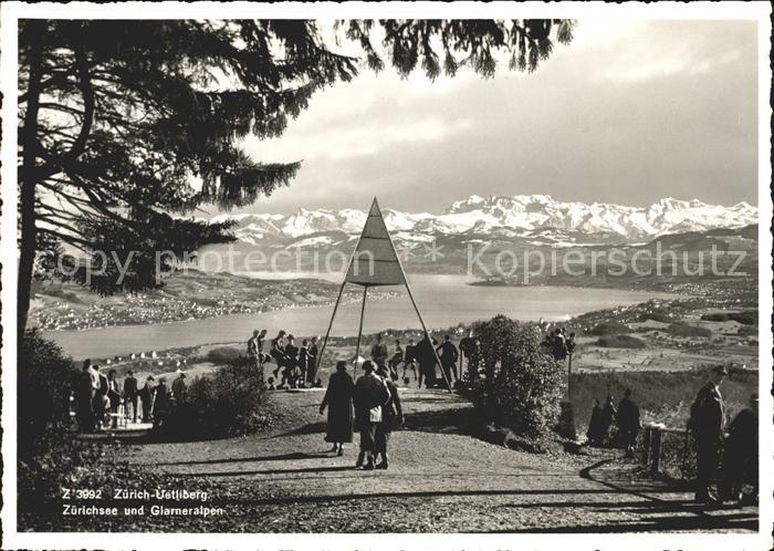 11654116 Uetliberg Zuerich Panorama Zuerichsee Glarneralpen