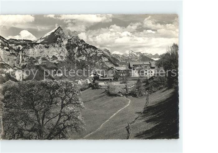 11654292 Filzbach Ferienheim vom Blauen Kreuz Zuerich Lihn Alpenpanorama