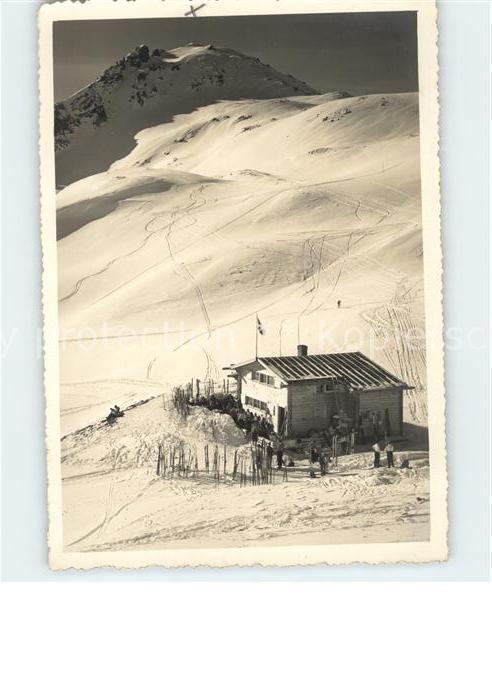 11654332 Arosa GR Weisshornhuette des SCA Wintersportplatz