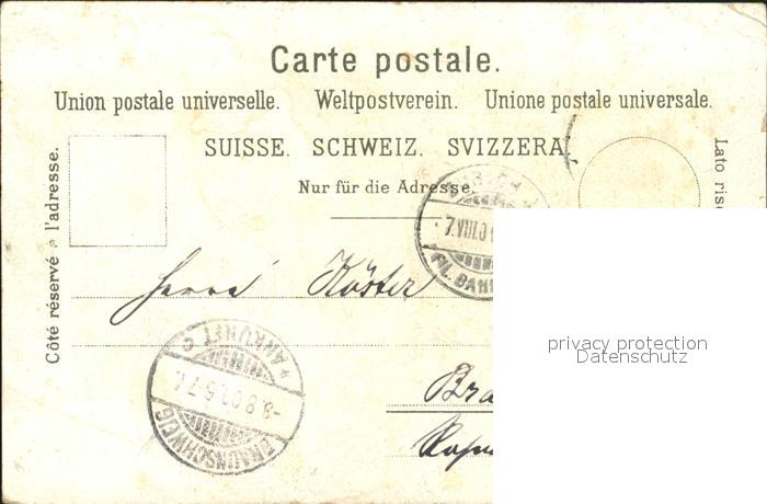 11818845 Carte d'artiste la nuit de Zurich Zuerich