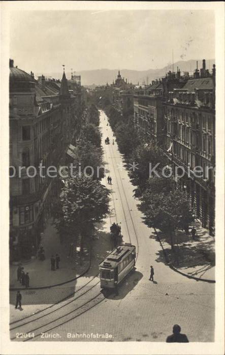 11995398 Zuerich Bahnhofstrasse Tramway de Zurich