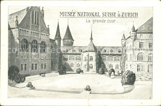 11995457 Zuerich Musée National Suisse La grande cour de Zuerich