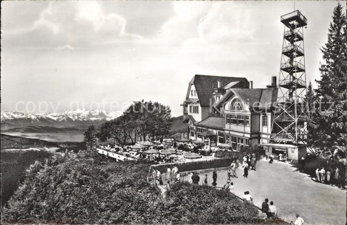 11995489 Uetliberg Zuerich Berghaus Uto Kulm Terrasse Berner Alpen Uetliberg Zue