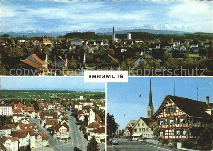 11995527 Amriswil TG Vue panoramique sur la ville, section de rue Amriswil