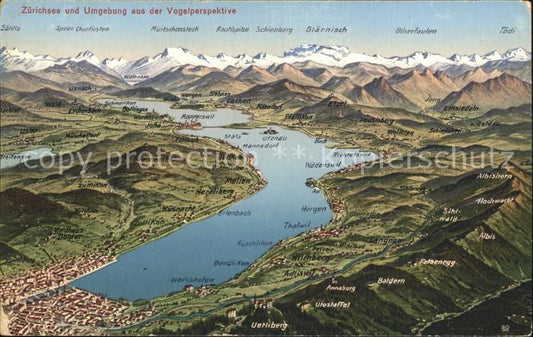 12322176 Zuerichsee und Umgebung Alpenpanorama aus der Vogelperspektive Zuerich