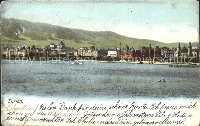 12319402 Zuerich Ansicht vom Zuerichsee aus Zuerich