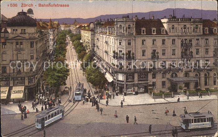 12319403 Zuerich Bahnhofstrasse Strassenbahn Zuerich