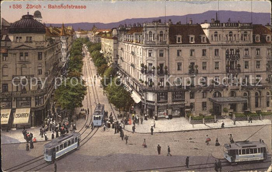 12319403 Zuerich Bahnhofstrasse Tramway de Zurich