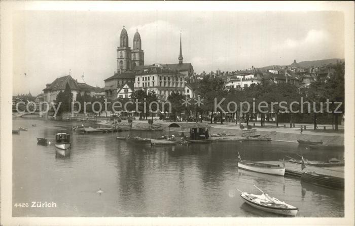 12319419 Zurich Limmat Grossmuenster Zurich