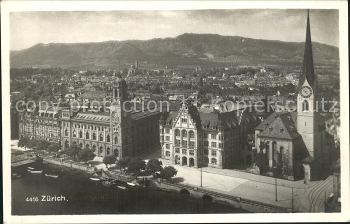 12322178 Zuerich Fraumuensterkirche Stadthaus Hauptpost Zuerich