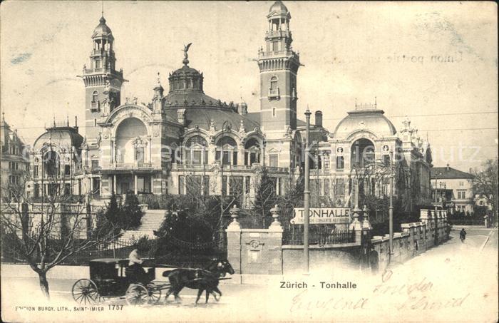 12319454 Zuerich Tonhalle calèche Zuerich