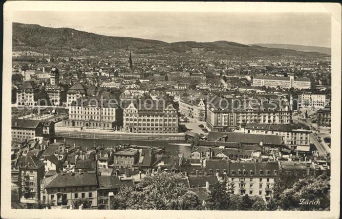 12320927 Zuerich Blick ueber die Stadt Zuerich