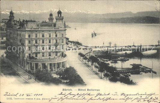 12320963 Zuerich Hotel Bellevue Bruecke Zuerichsee Alpen Zuerich