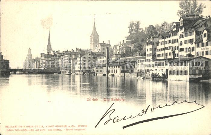 12320969 Zuerich Section de maison Schipfe sur la Limmat Zuerich