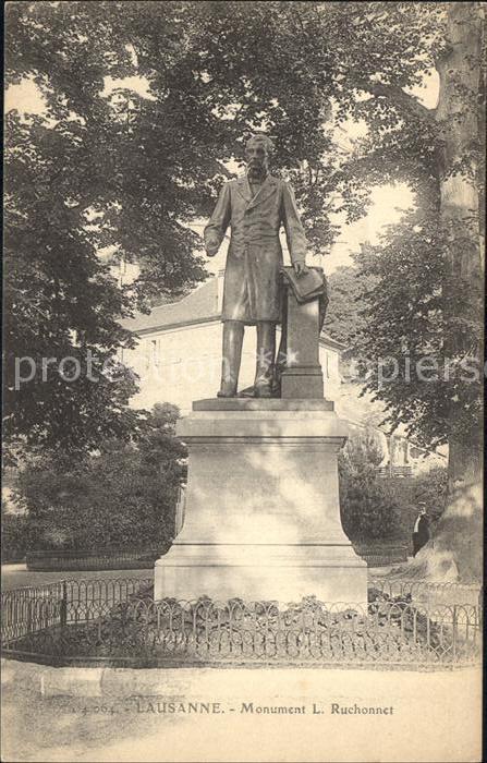 12321116 Lausanne VD Monument L Ruchonnet Statue Lausanne