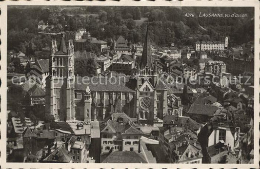 12321123 Lausanne VD Cathédrale Photo aérienne de Lausanne