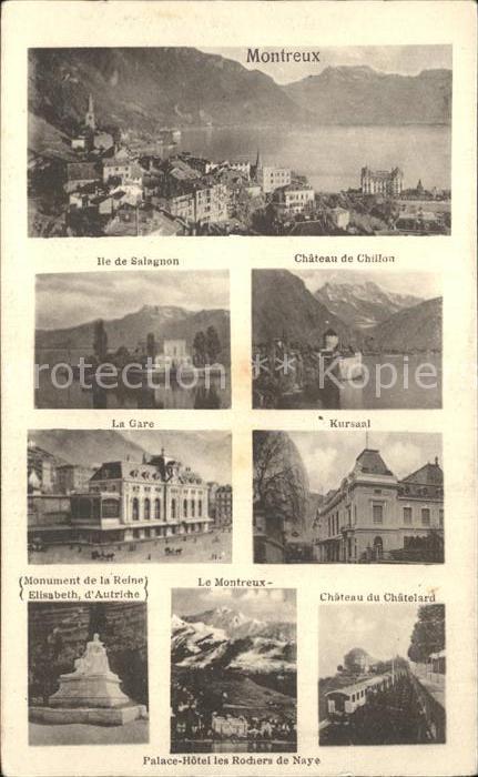 12321124 Montreux VD Lac Léman Alpes Ile Chateau Gare Kursaal Monument Palace Ho