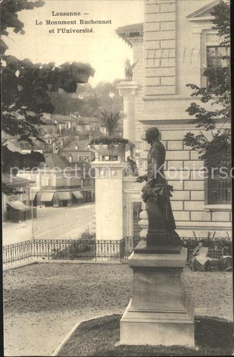 12321166 Lausanne VD Monument Ruchonnet Statue Université Lausanne