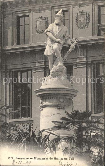 12321169 Lausanne VD Monument de Guillaume Tell Statue Lausanne