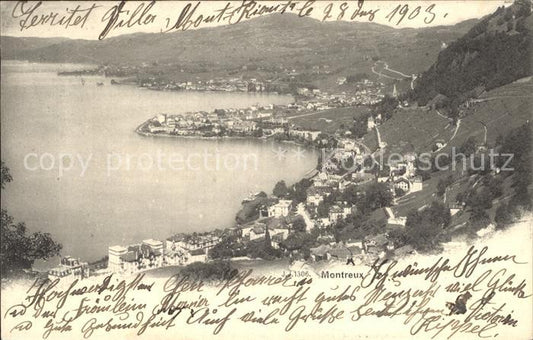 12321203 Montreux VD Panorama Lac Léman Montreux