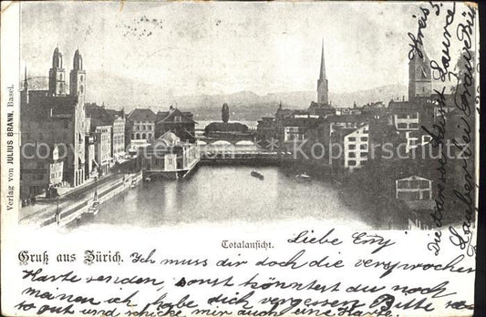 12322230 Zurich Pont Limmat Église Grossmuenster Zurich