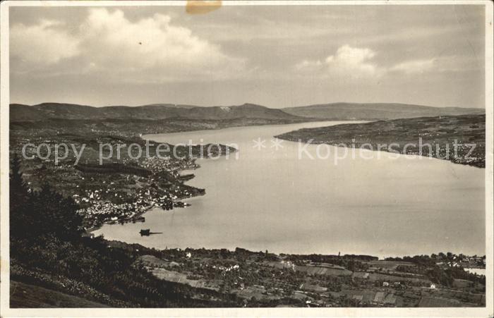 12322233 Zuerich Aussicht vom Etzel Kulm Zuerichsee Zuerich