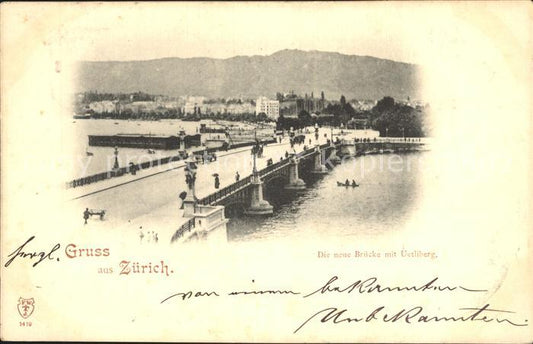 12322258 Zuerich Neue Bruecke avec Uetliberg Zuerich