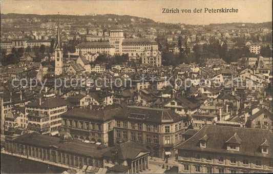 12322298 Zuerich Blick von der Peterskirche Zuerich