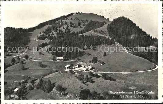 12323274 Hoernli Kulm Berggasthaus Rigi des Zuercher Oberlandes Fliegeraufnahme