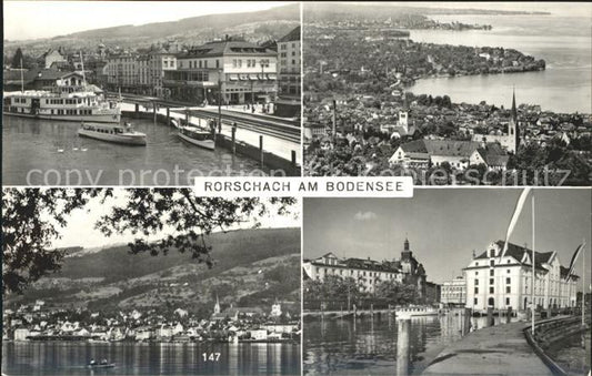 12338156 Rorschach Bodensee Hafen Fliegeraufnahme Rorschach