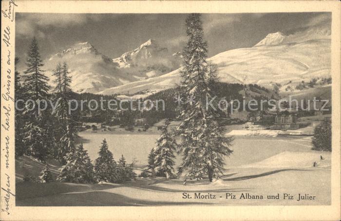 12334431 St Moritz GR Piz Albana et Piz Julier St. Moritz