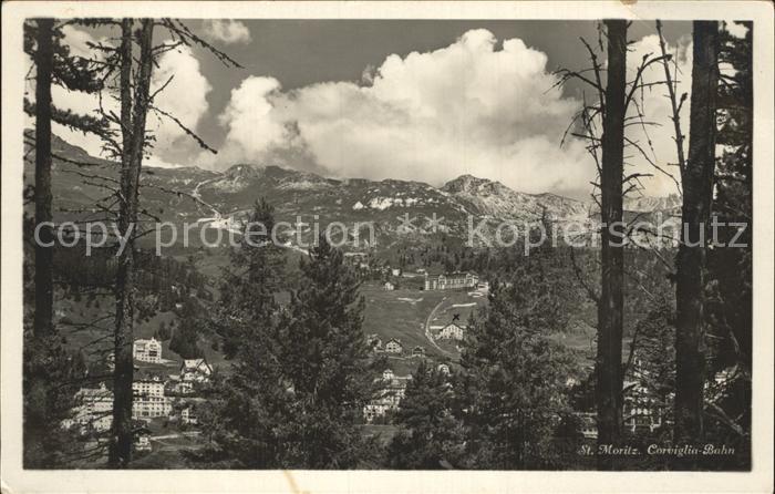 12334433 St Moritz GR Corviglia Chemin de fer Saint-Moritz