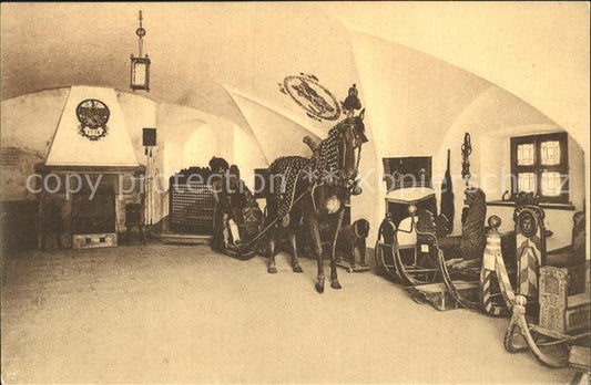 12334443 St Moritz GR Musée Engiadinais Suler Traîneau tiré par des chevaux St. Moritz