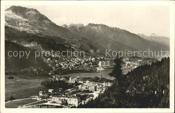 12334500 St Moritz Bad GR et village de St Moritz