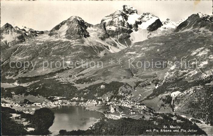 12335324 St Moritz GR avec Piz Albana et Julier St. Moritz