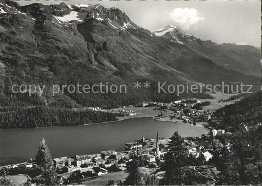 12335339 St Moritz GR avec Piz Rosatsch et Corvatsch St. Moritz