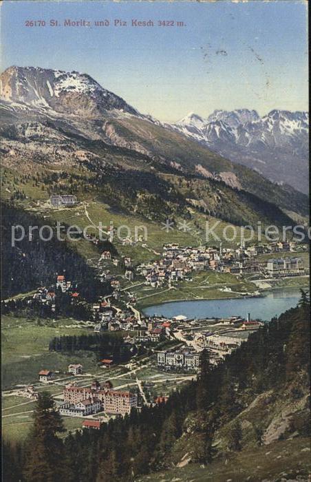 12335344 St Moritz GR avec Piz Kesch St. Moritz