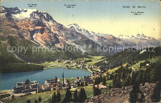 12335364 St Moritz GR avec Piz Sulex Corvatsch la Margna St. Moritz