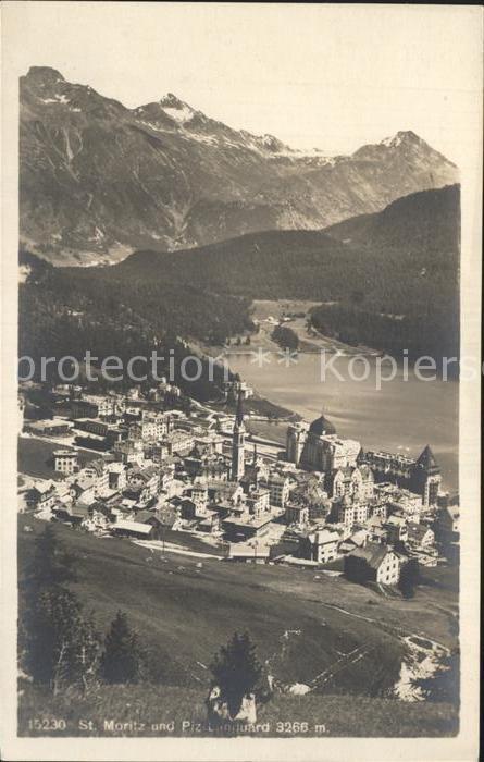 12335373 St Moritz GR avec Piz Languard St. Moritz