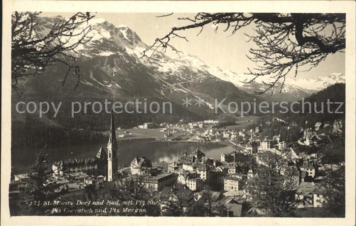 12335381 St Moritz Dorf GR avec Bad Piz Corvatsch et Margna St Moritz