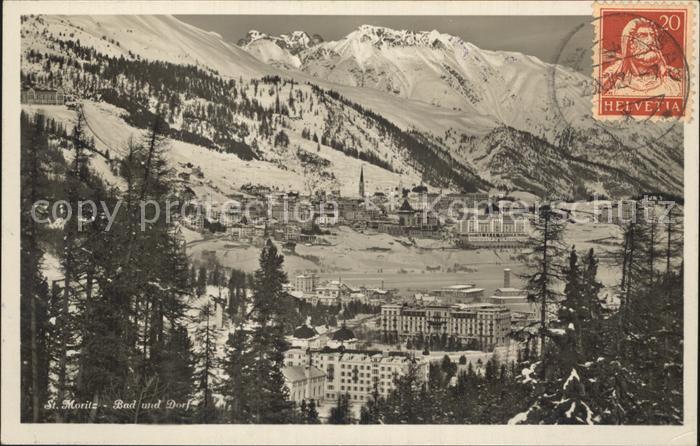 12335382 St Moritz Bad GR et village de St Moritz