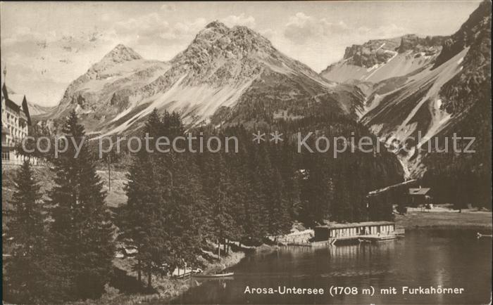 12341203 Arosa GR Untersee Funkahoerner Arosa