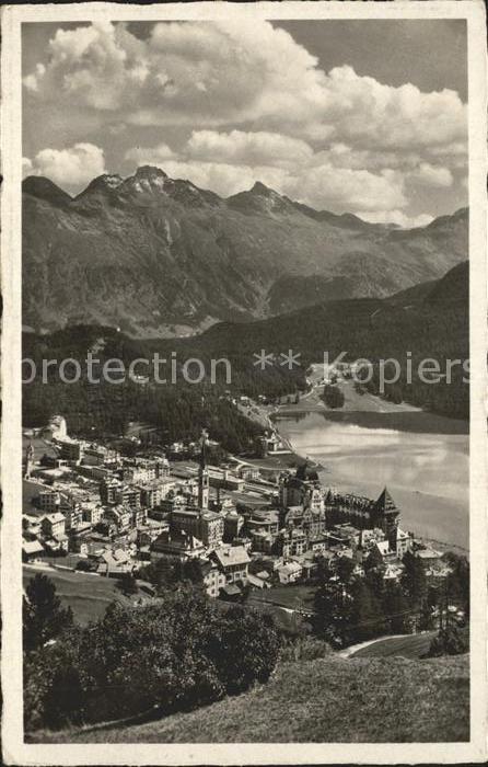 12341318 St Moritz Bad GR Vue sur la ville de St Moritz