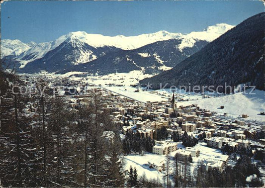 12456885 Davos GR avec Seehorn et Pischahorn Davos Platz